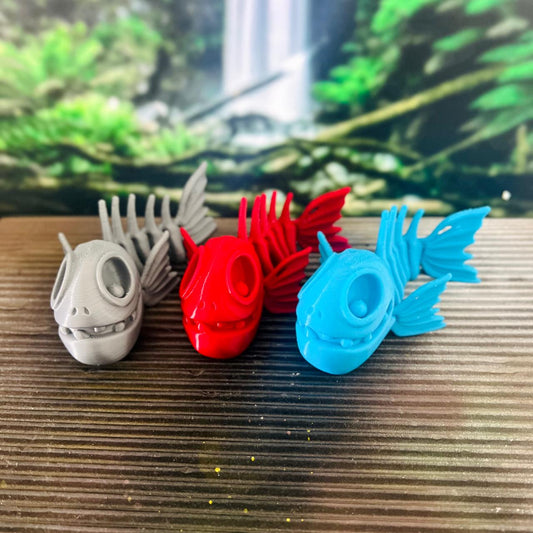 Articulated Toy - 3x Flexi Print-in-Place Fish