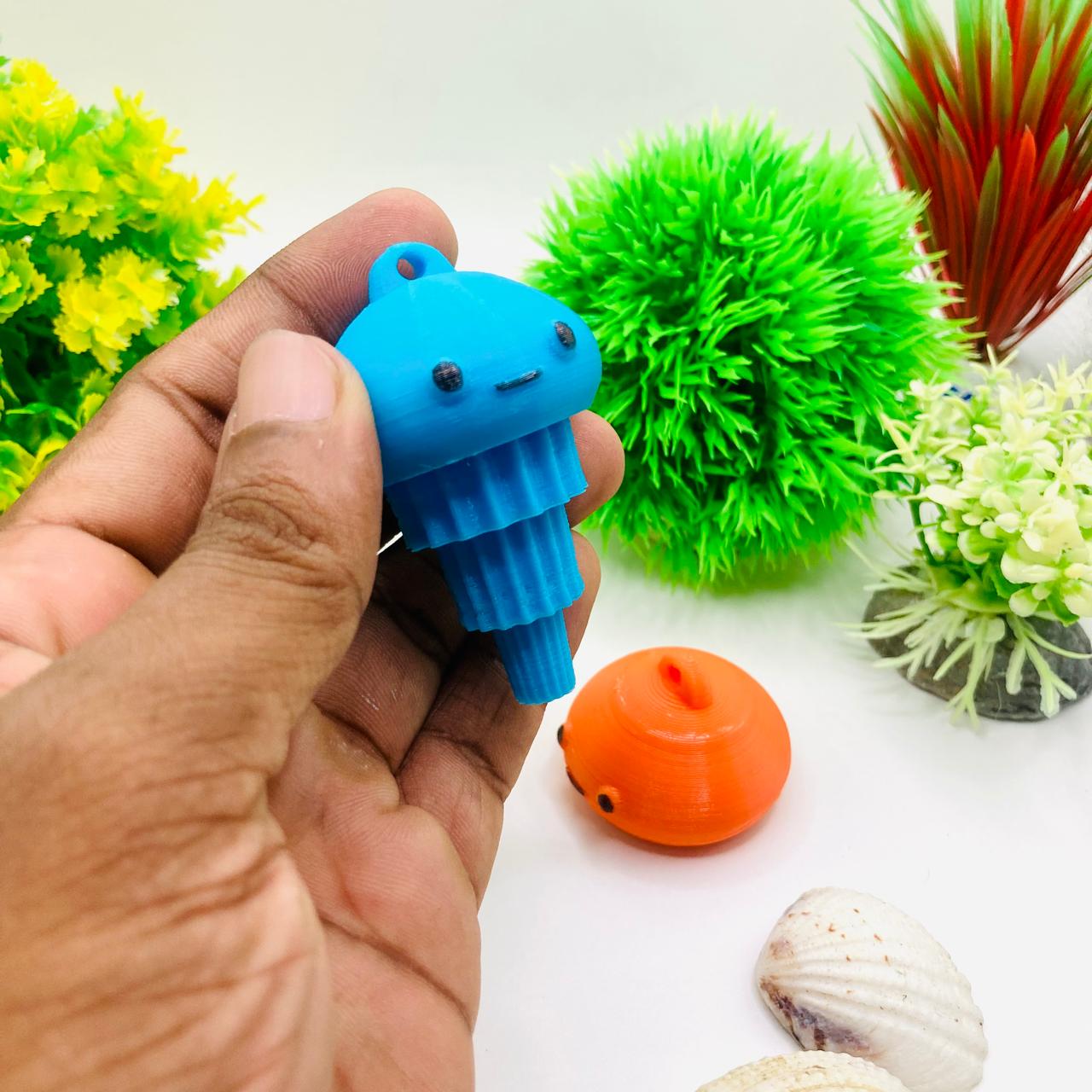 Articulated Pocket Pets – 3x Jellyfish Keychain