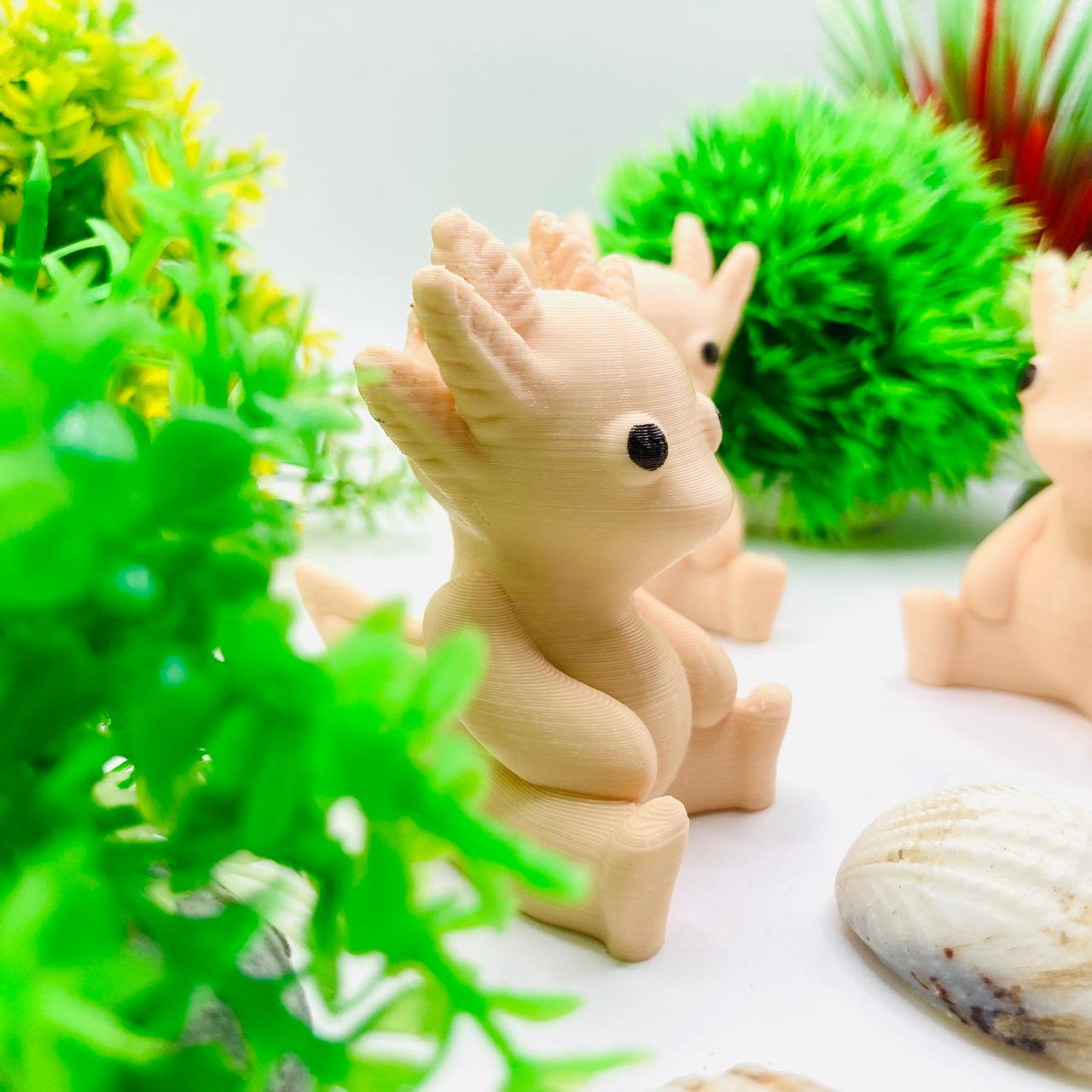 Pocket Pets – 3x Axolotl Sculpture