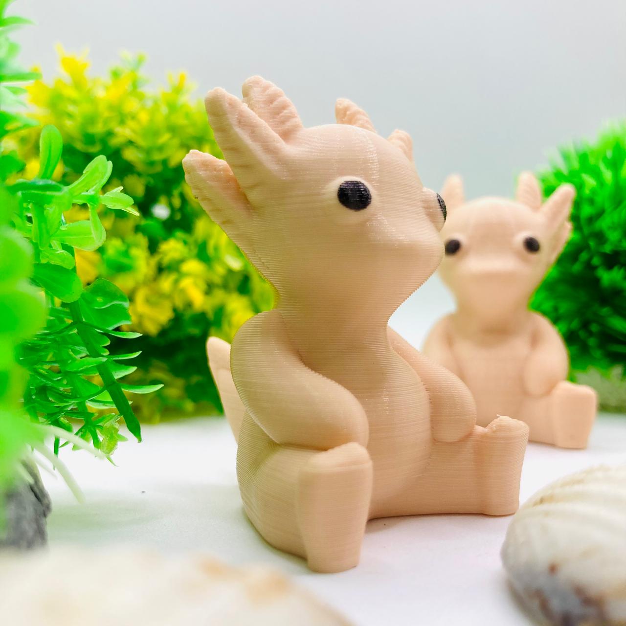Pocket Pets – 3x Axolotl Sculpture