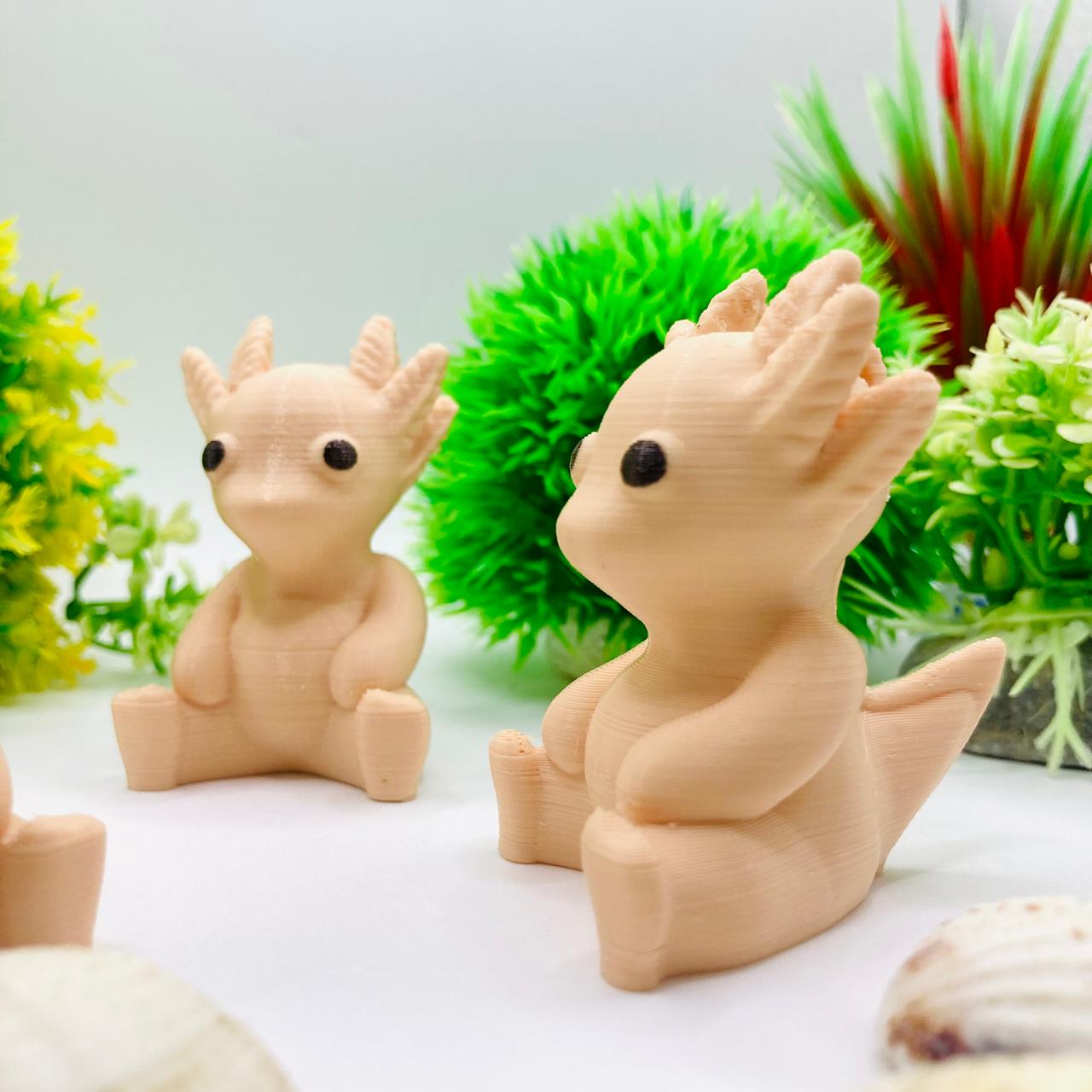 Pocket Pets – 3x Axolotl Sculpture
