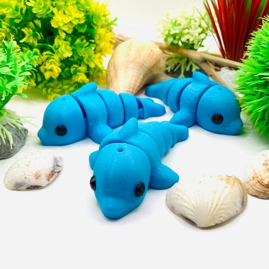 Articulated Pocket Pets – 3x Baby Dolphin