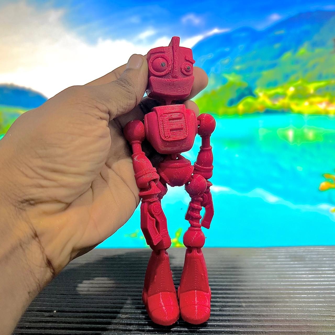 4x Flexi Toys (Baby Yeti, Anycubic Alien, Panda & Fokobot)
