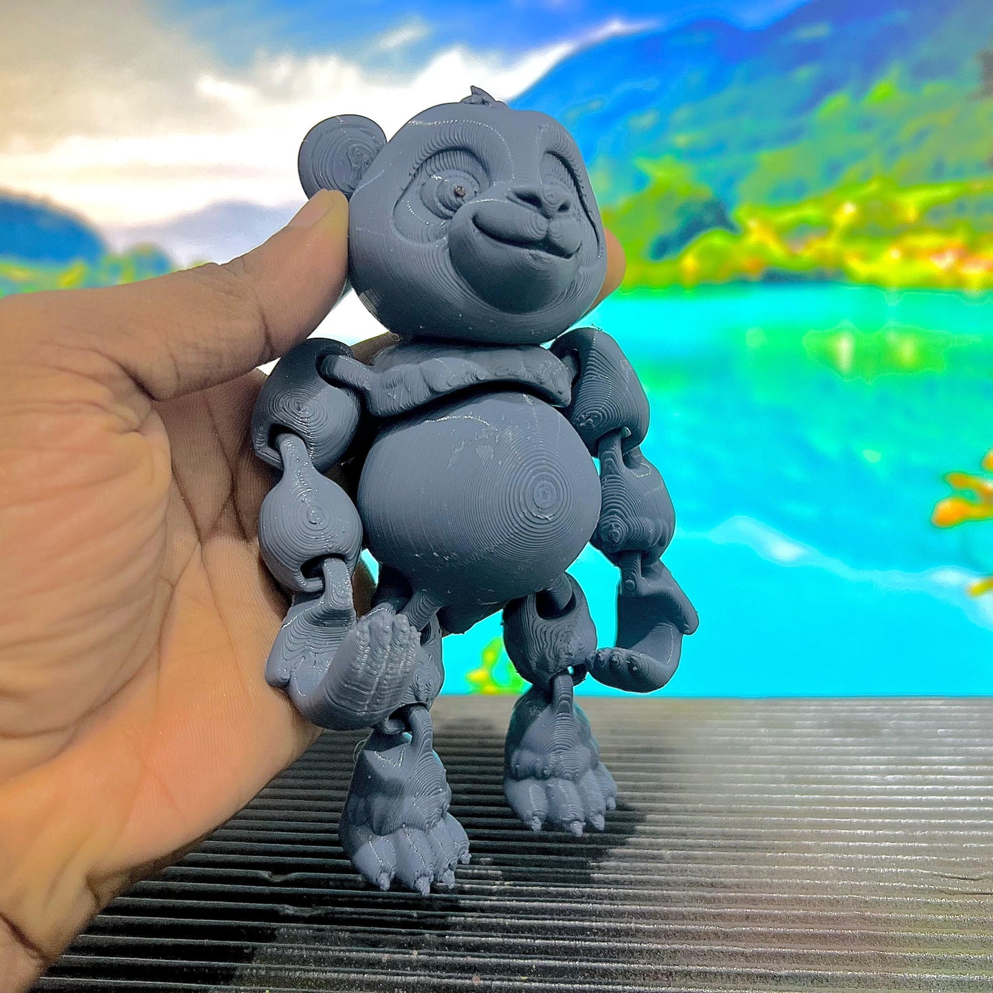 4x Flexi Toys (Baby Yeti, Anycubic Alien, Panda & Fokobot)