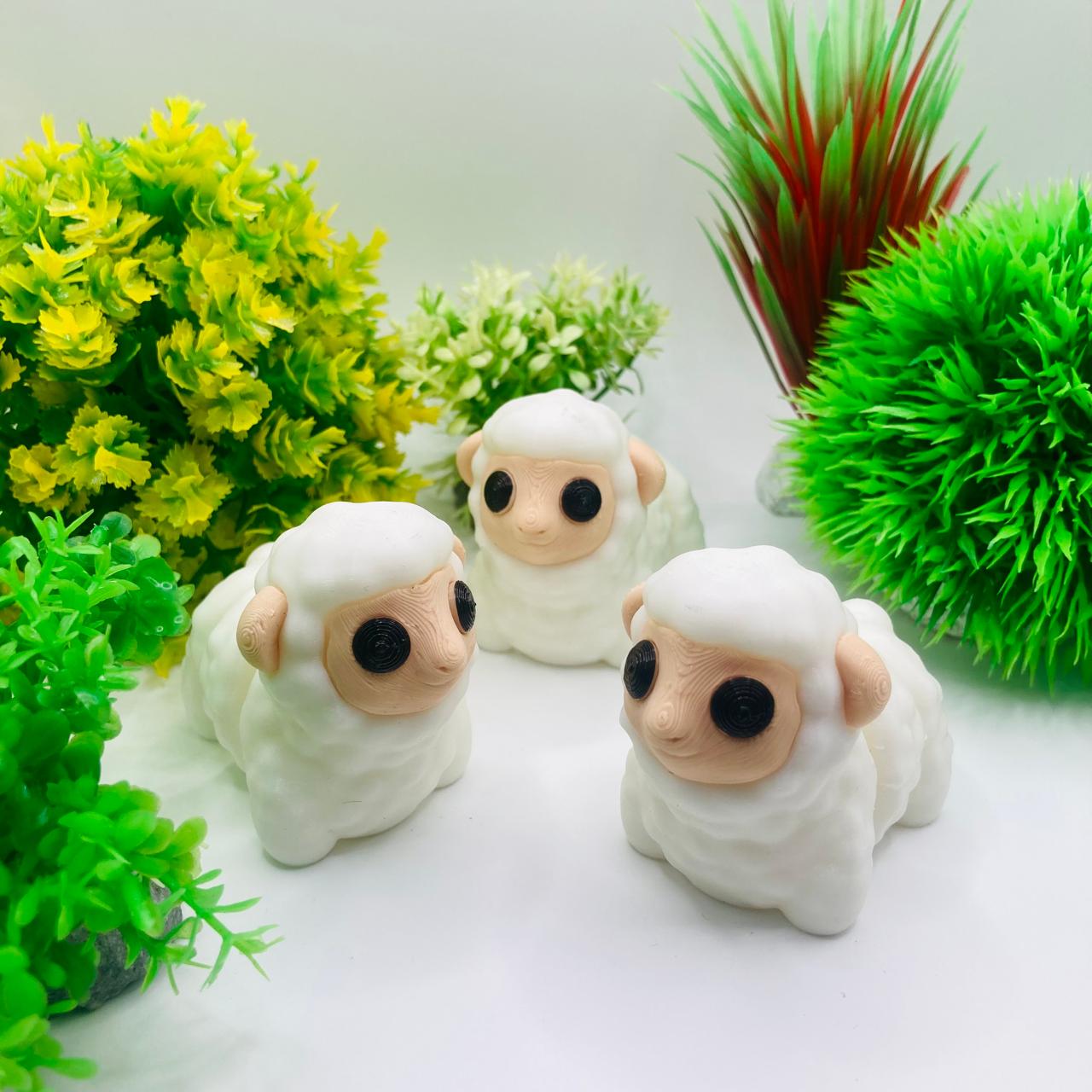 Articulated Pocket Pets – 3x Baby Sheep