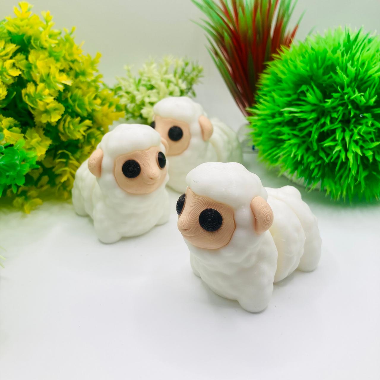 Articulated Pocket Pets – 3x Baby Sheep