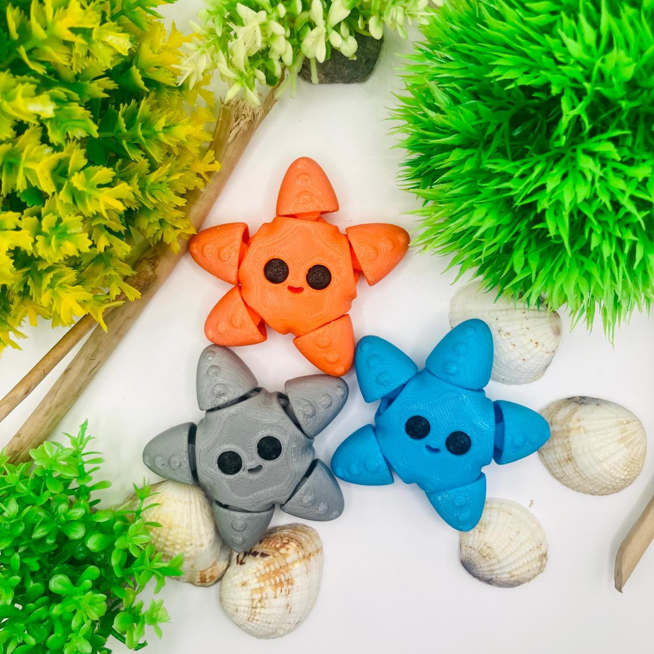 Articulated Pocket Pets – 3x Baby Starfish