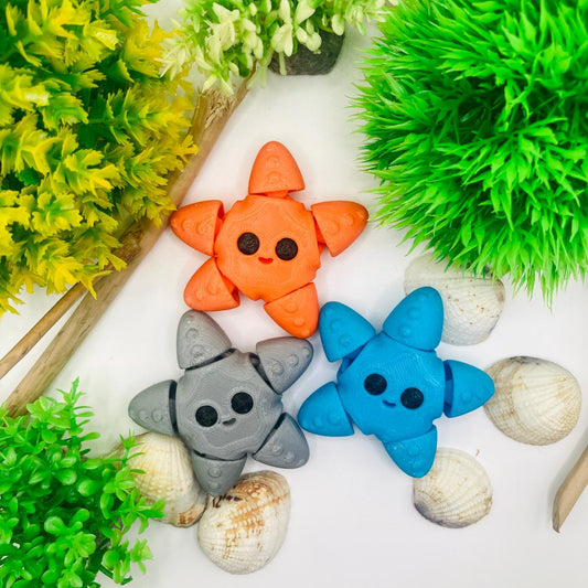 Articulated Pocket Pets – 3x Baby Starfish