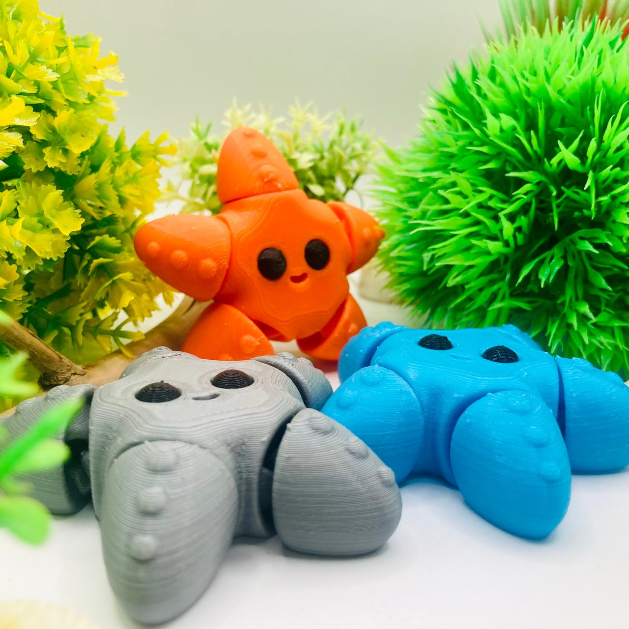 Articulated Pocket Pets – 3x Baby Starfish