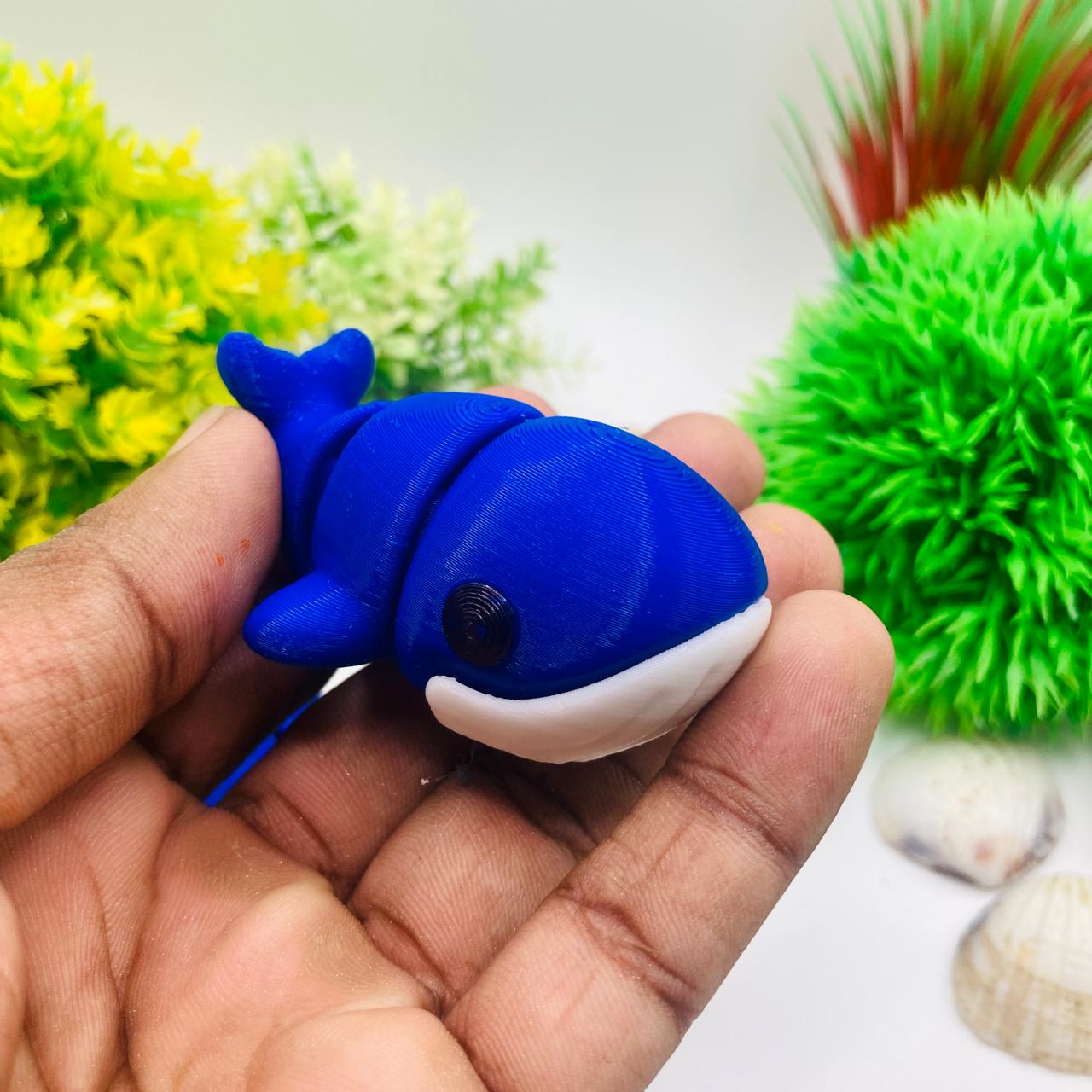 Articulated Pocket Pets – 3x Baby Blue Whale