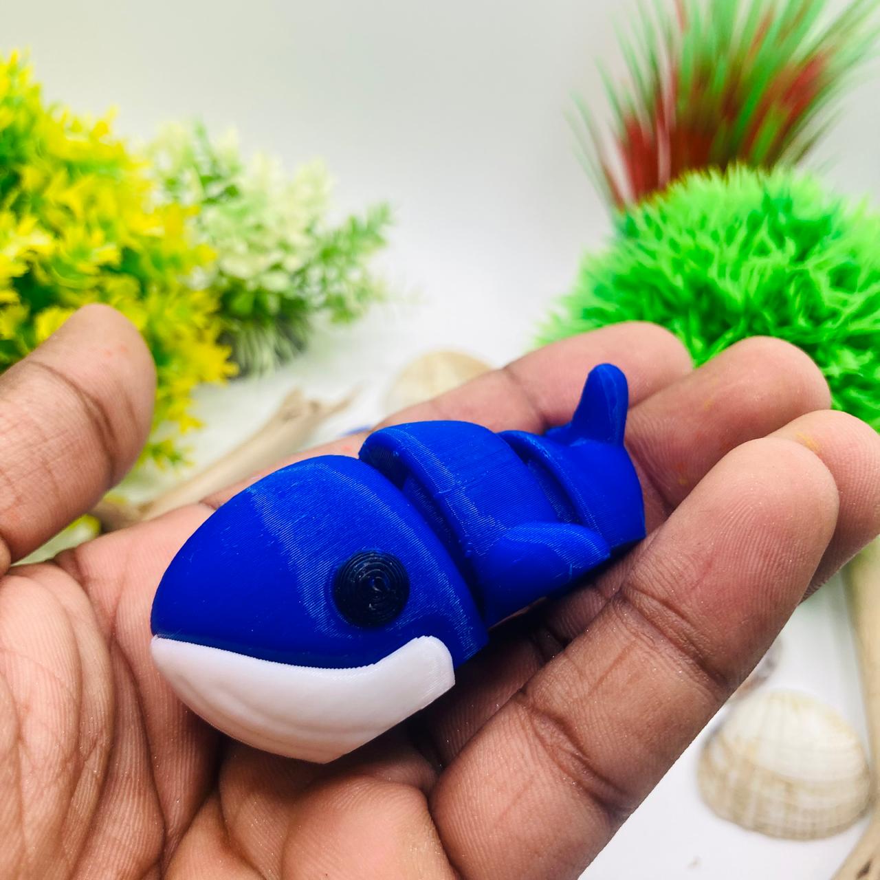 Articulated Pocket Pets – 3x Baby Blue Whale