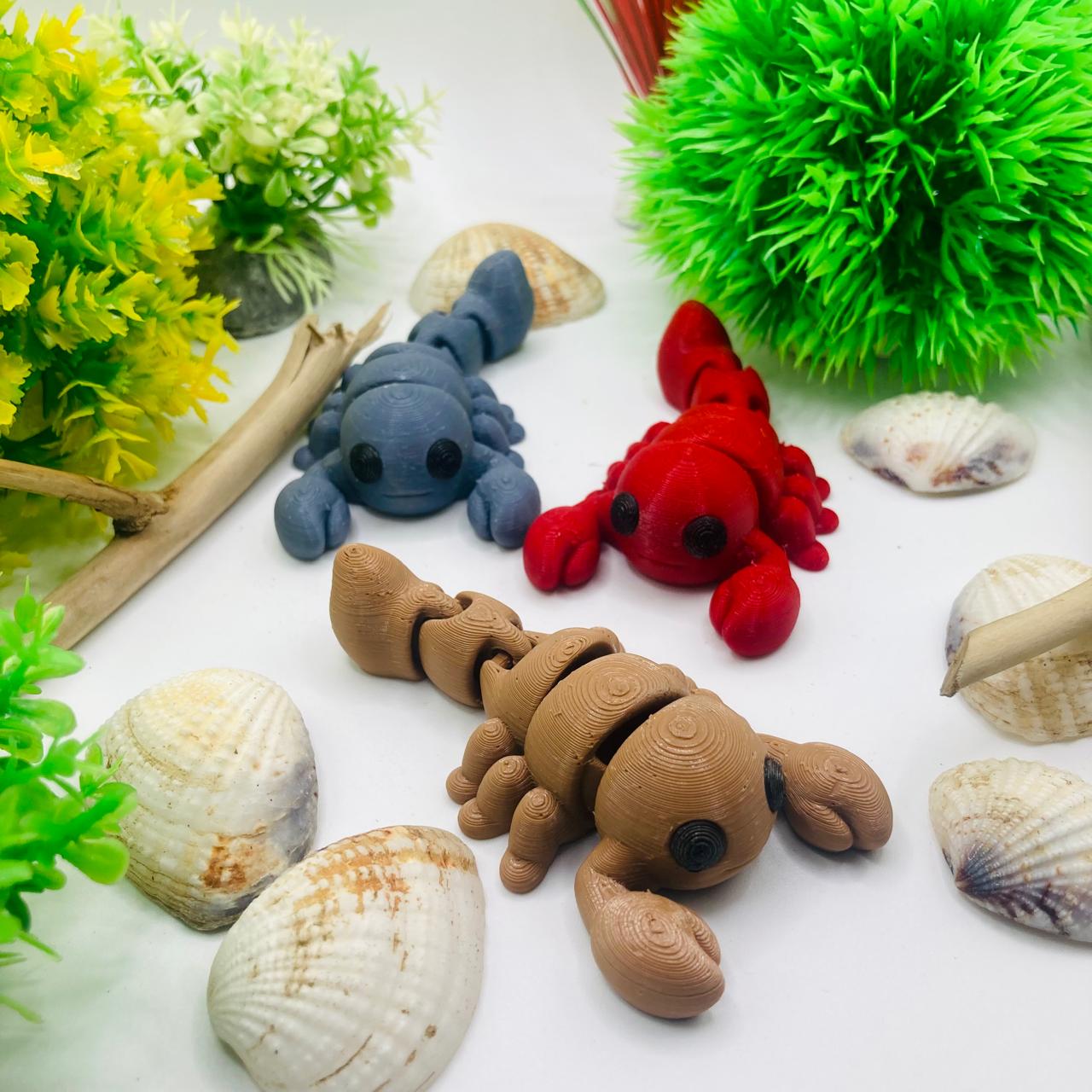Articulated Pocket Pets - 3x Baby Scorpion