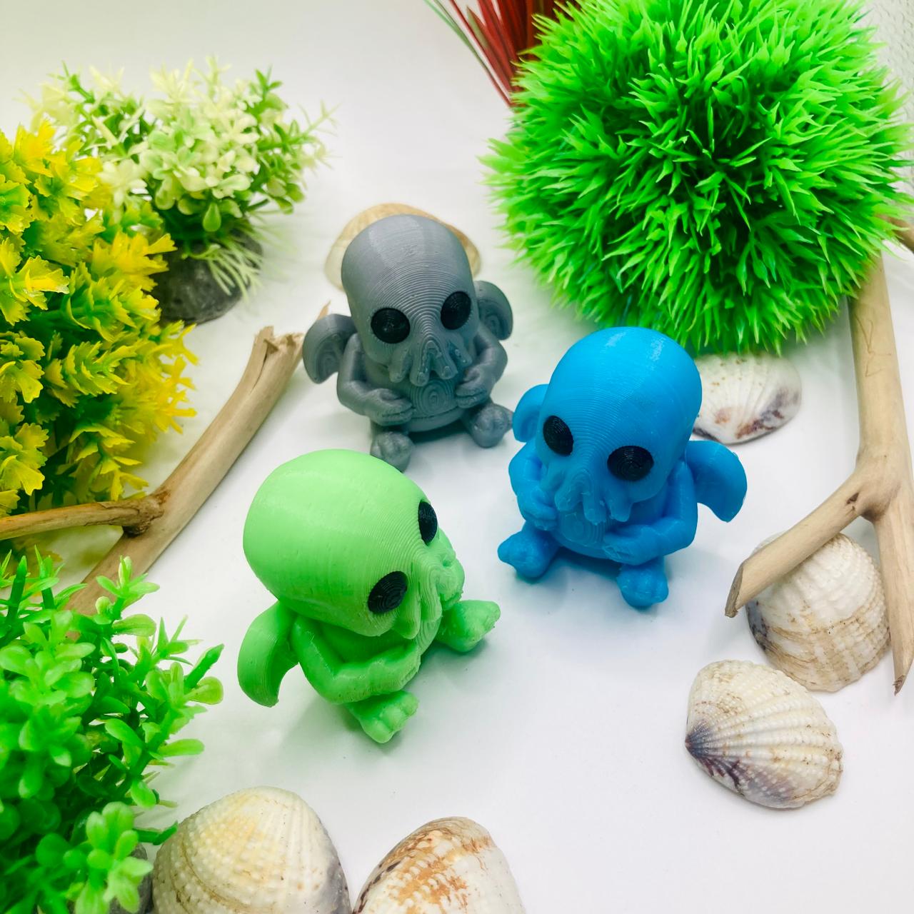 Articulated Pocket Pets – 3x Tiny Cthulhu