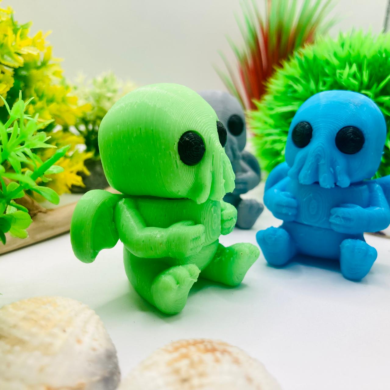 Articulated Pocket Pets – 3x Tiny Cthulhu