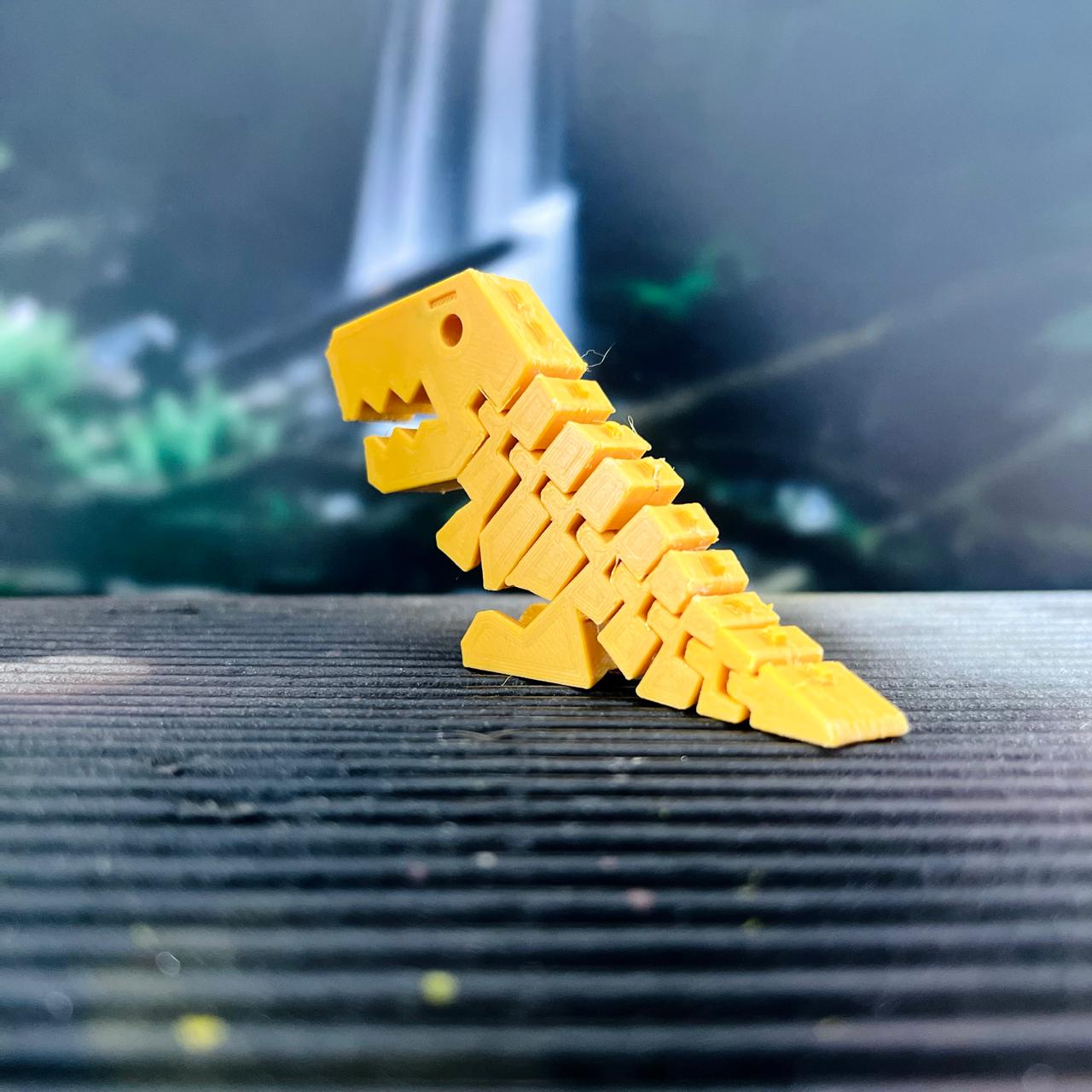 5x 3D Printed Flexible Toy Dinosaur / Articulated Dinosaur / Flexi T-Rex/ Fidget Toy