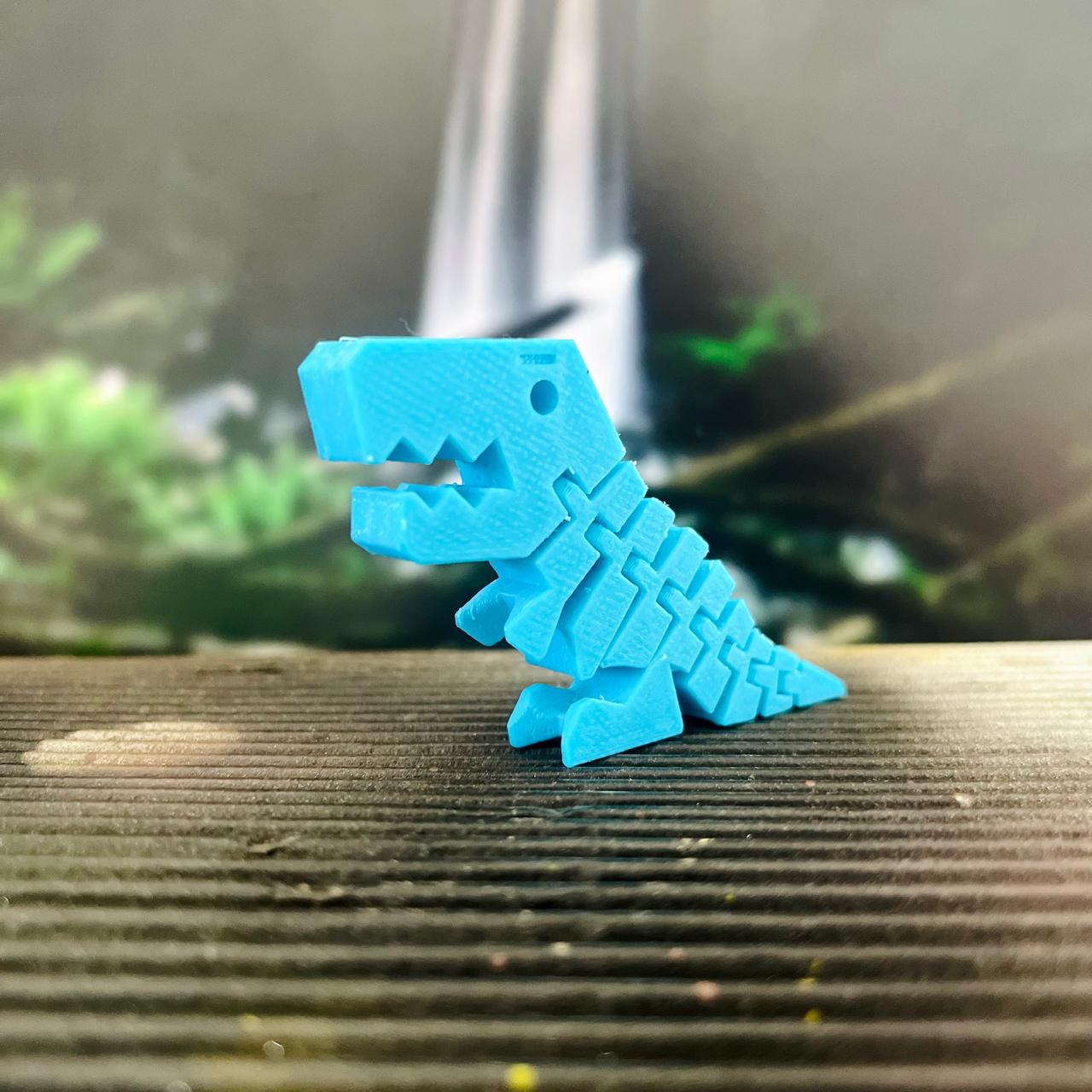 5x 3D Printed Flexible Toy Dinosaur / Articulated Dinosaur / Flexi T-Rex/ Fidget Toy