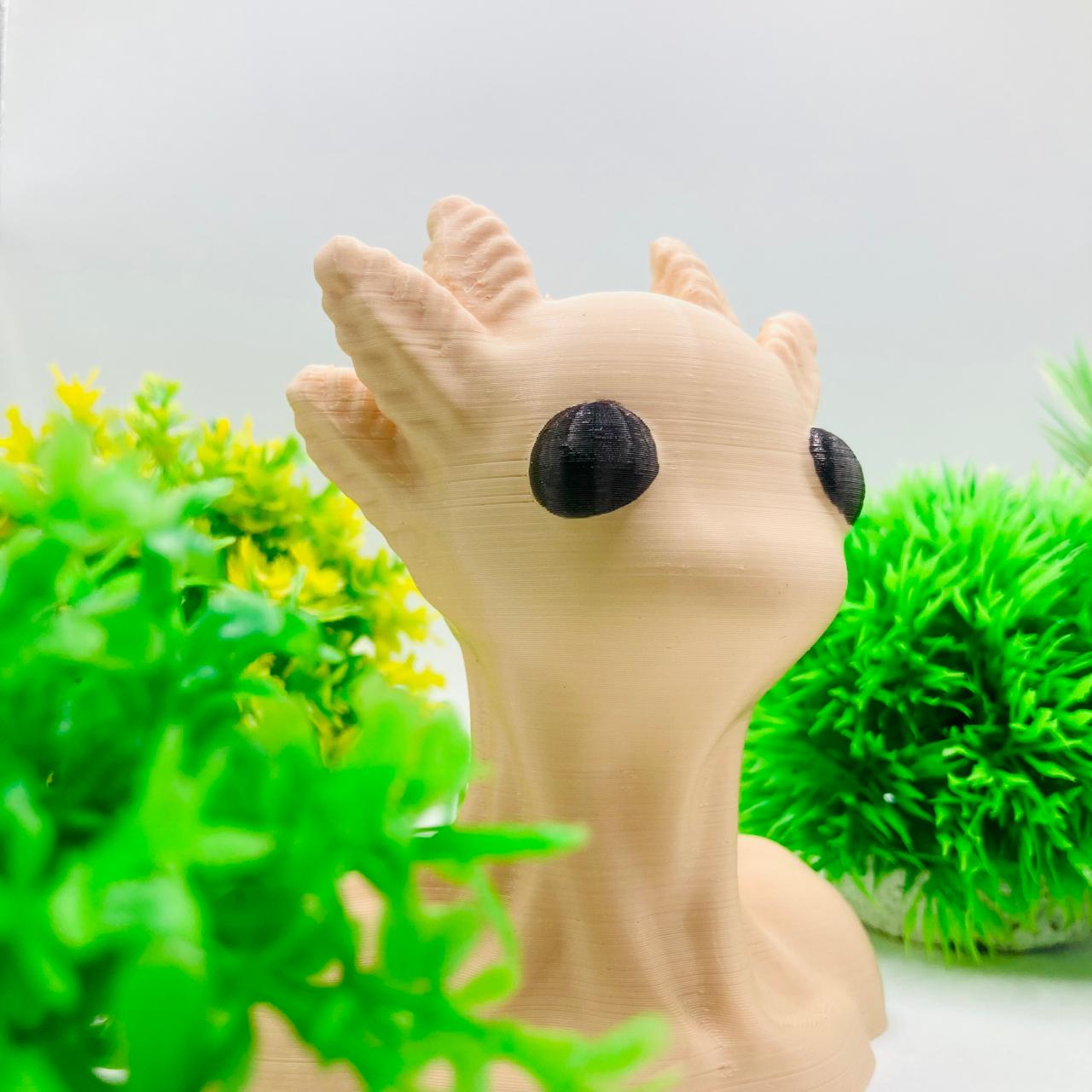 Alien Axolotl Sculpture Bust