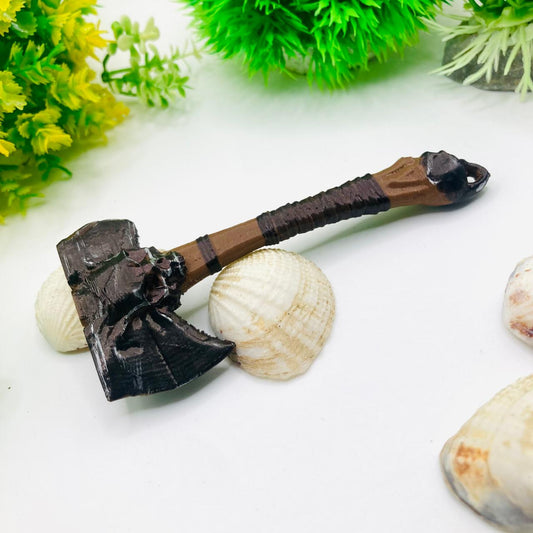 Skull Axe Keychain