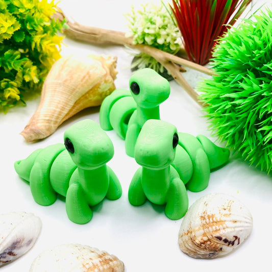 Articulated Pocket Pets – 3x Baby Brontosaurus